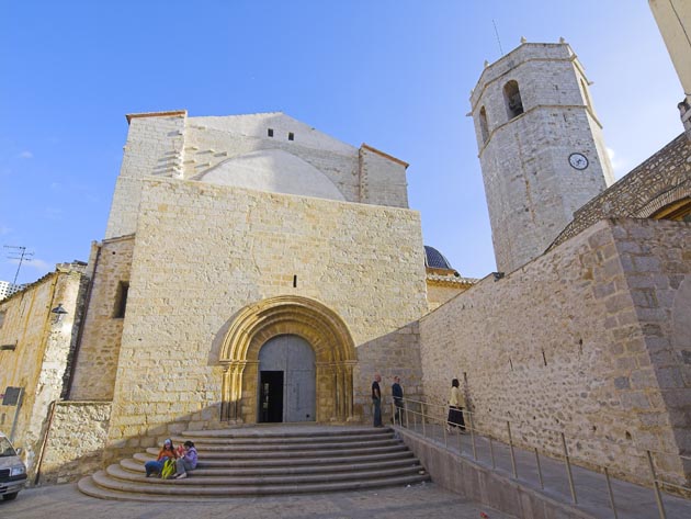 Vista exterior iglesia arciprestal, Sant Mateu